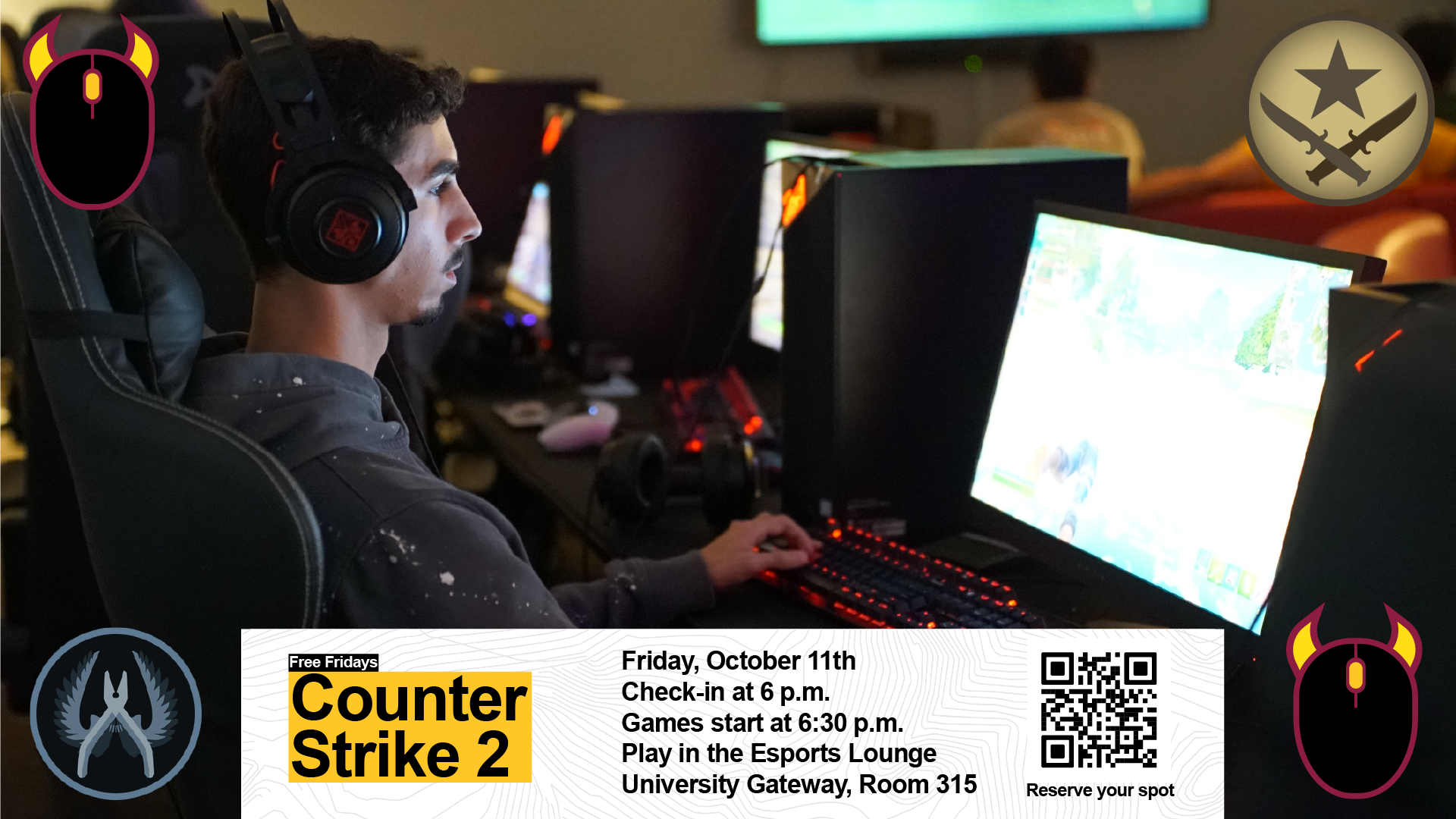 Free Fridays - Fortnite. Friday, October 18th at 6 p.m.