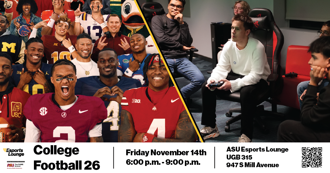 Free Fridays - College Football 26. Friday November 14th at 6:00 p.m.